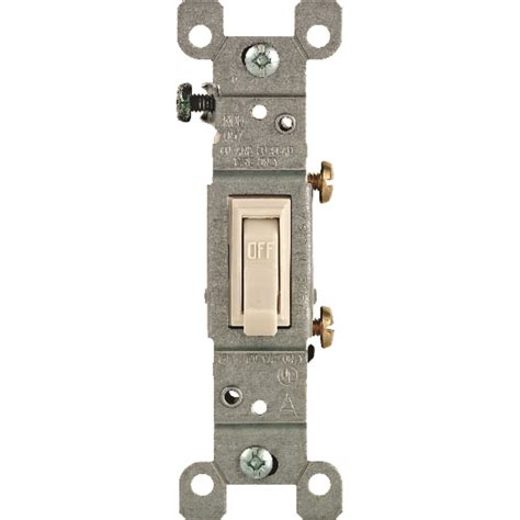 Leviton 15 Amps Toggle Switch Light Almond 1 Pk Ace Hardware