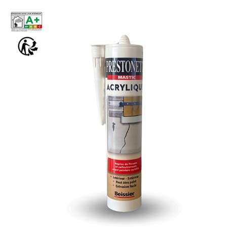 Cartouche Mastic Acrylique Blanc Int Rieur Et Ext Rieur Prestonett