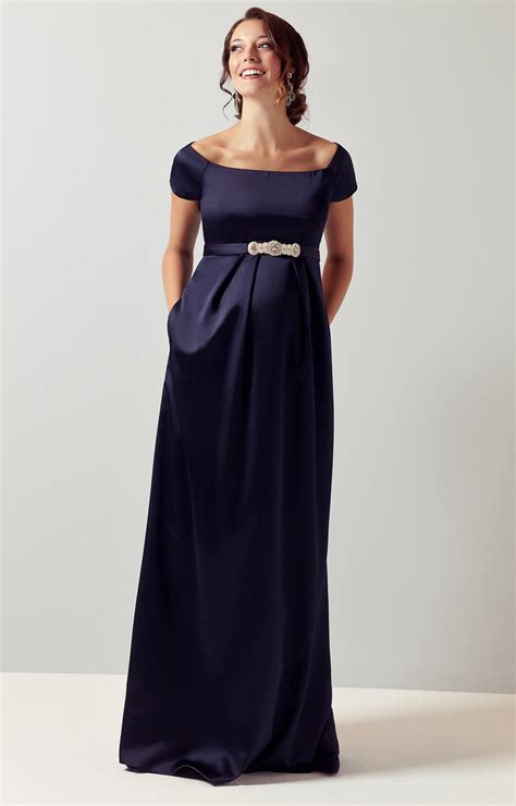 Aria Maternity Gown Midnight Blue Maternity Wedding Dresses Evening