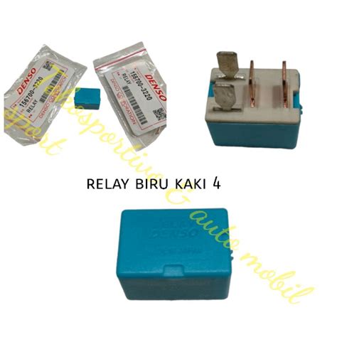 Jual Relay Biru Kaki 4 Denso 12v Avanza Riley Universal Relay Biru