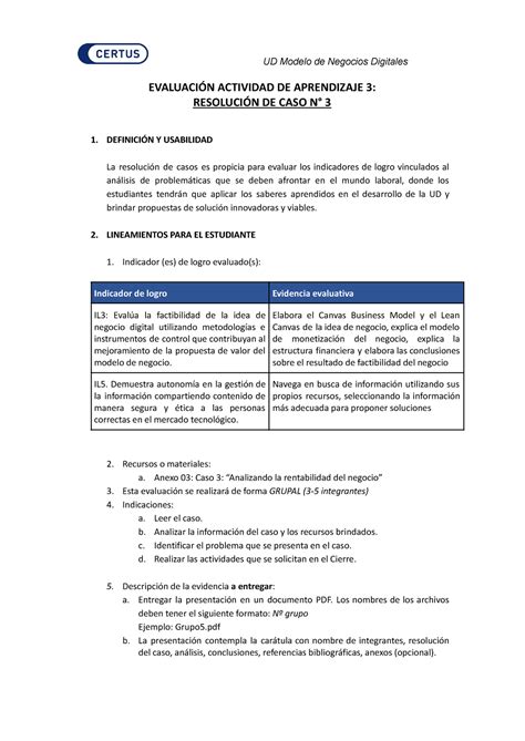 Lineamientos De Evaluacion Aa Evaluaci N Actividad De Aprendizaje