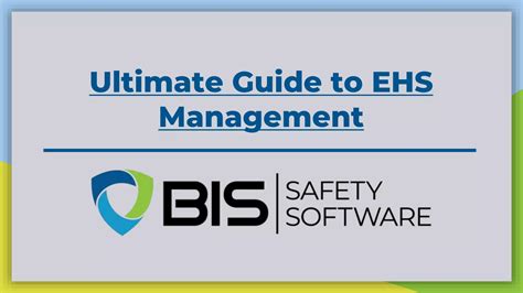 Ultimate Guide To EHS Management Pptx