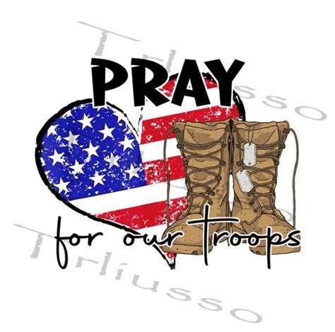 Pray For Our Troops Pngsupport Our Troops Pngretro Etsy