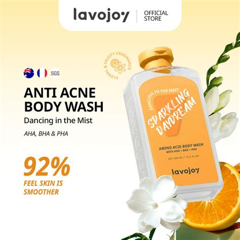 Lvj Lavojoy Anti Acne Body Wash Dancing In The Mist Ml Shopee