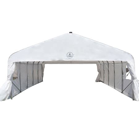 Gazebo Penguin Deluxe Double Car Shelter 18 Ft X 20 Ft CO18X20FF 200