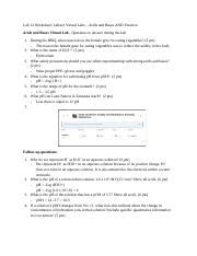 CHM151 Laboratory 12 Labster Docx Lab 12 Worksheet Labster Virtual