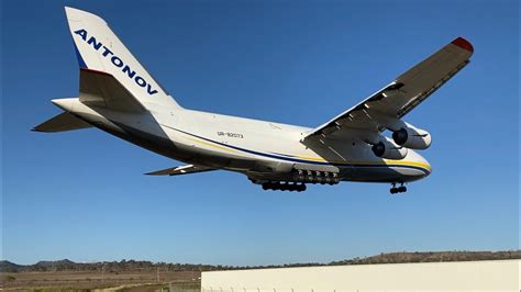 Antonov AN 124 100 UR 82073 Arriving Into Toowoomba Wellcamp Airport