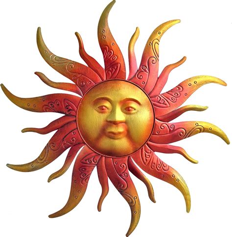 Amazon Szjmch Metal Farmhouse Blue Sun Wall Art Decor Inch