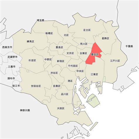 東京都墨田区の地図 Map It マップ・イット