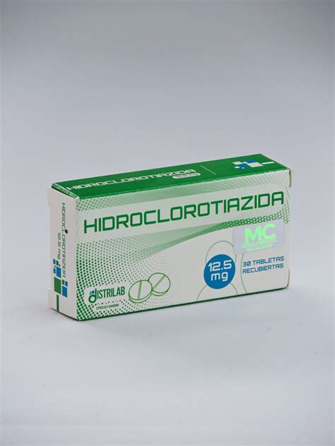 HIDROCLOROTIAZIDA 12 5 MG X 30 TAB DISTRILAB Farmacia Las Delicias