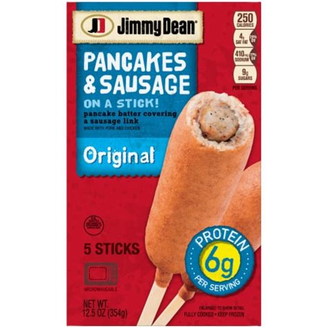 Jimmy Dean Original Pancakes & Sausage on a Stick, 5 ct / 12.5 oz - Fry ...