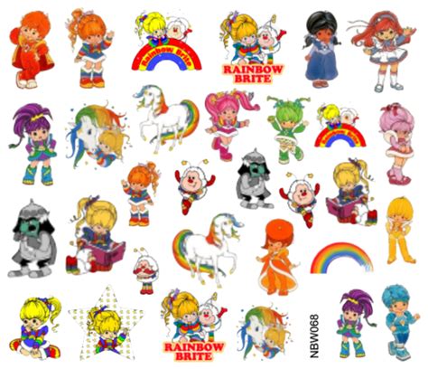 Waterstickers Rainbow Brite Pick Your Pieces