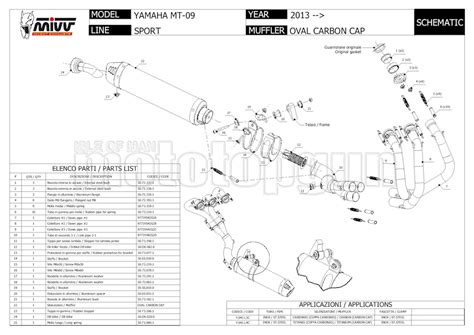 MIVV AUSPUFF KOMPLETTE HOM OVAL CARBON CC YAMAHA MT 09 MT09 2015 15 EBay