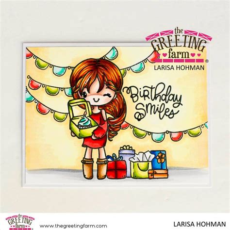 The Greeting Farm Miss Anya Birthday Stamp Set Australia