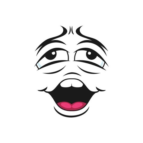 Stoned Emoticon Royalty Free Vector Image Vectorstock