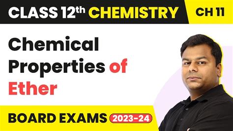 Chemical Properties Of Ether Alcohol Phenol Ether Class