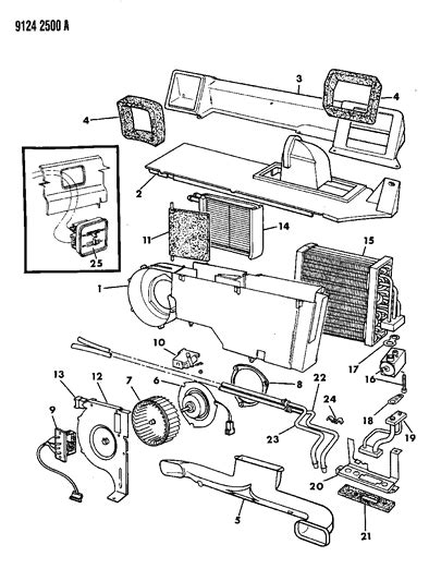 Rear A C Heater Unit Dodge Caravan