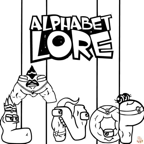 Explore Alphabet Lore With Engaging Coloring Pages Gbcoloring