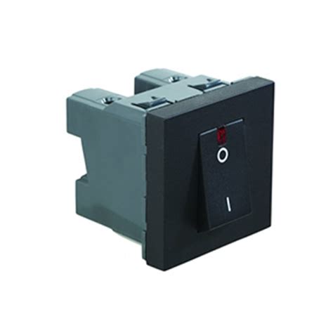 Legrand Myrius Switch 32a Dp 1 Way With Indicator 2 Module 230v Black Mykit Buy Online Buy