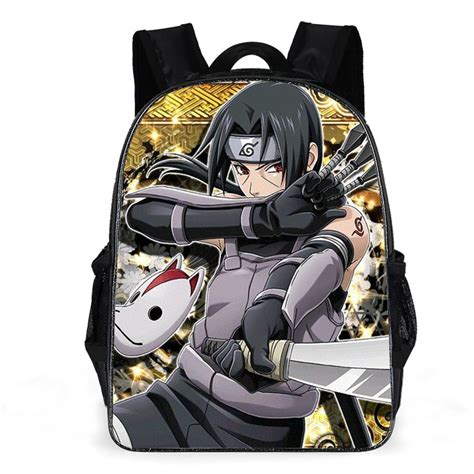 Yt Naruto Anime Mochila Unisex Ni Os Kakashi Itachi Estudiantes Bolsa