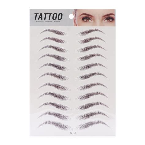 6d JY15 Autocollant de Tatouage de Faux Sourcils à Base Eau Produit