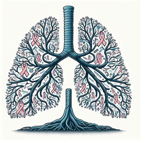 Illustration Of A Lung For World Lung Cancer Day Education Premium Ai