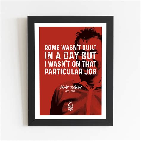 Brian Clough Quote Print – The Terrace Store