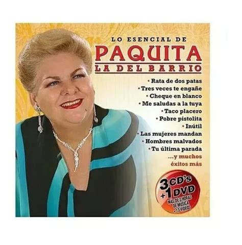 Lo Esencial De Paquita La Del Barrio 3 Cds Dvd Colección