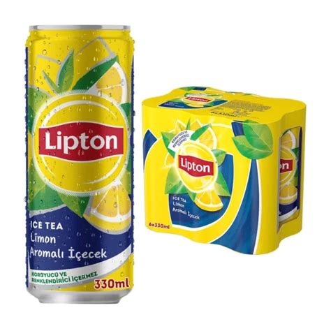 Lipton İce Tea Limonlu Soğuk Çay 330 ml 6lı Paket Ofis Tedarik