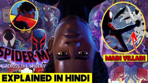 Spiderman Across The Spider Verse Explained In Hindi Spider Verse