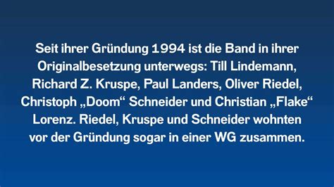 Rammstein Harte Fakten Ber Till Lindemann Co