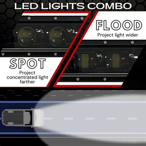 Super Stealth 40 Led Light Bar Combo Spot And Flood Extreme Led Light Bars