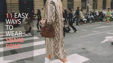 Ways To Wear Snake Print Sarah Christine