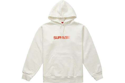 Supreme Motion Logo Hooded Sweatshirt Ss20 White Mens Ss20 Us