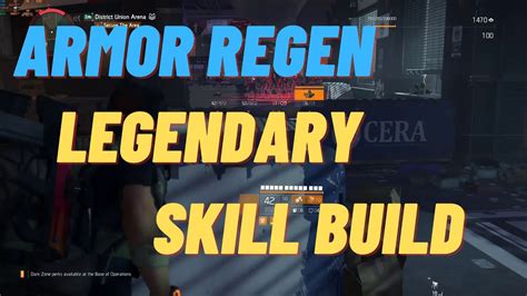 The Division Armor Regen Skill Build Tu Youtube