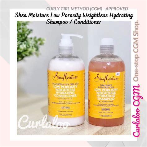 Curlaloo Cgm Shop Shea Moisture Low Porosity Weightless Hydrating