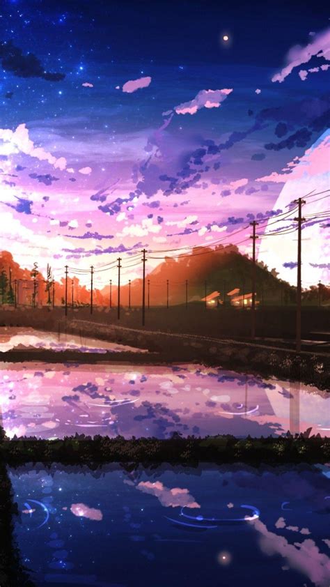 Anime landscape phone wallpaper - cavezik