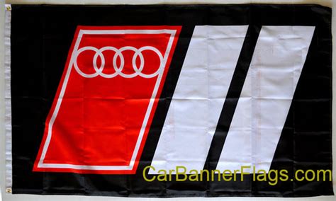 Audi Flag 3x5 Ft 100 Polyester Quattro Banner Checkered Flagsshop