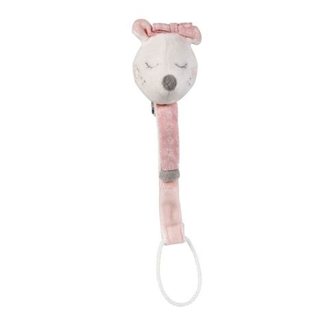 Attache tétine Lilibelle Souris Velours Popeline Mixte