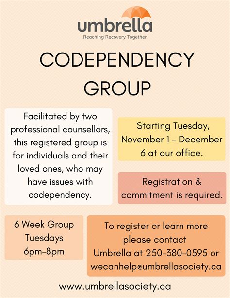 Codependency Group Umbrella Society