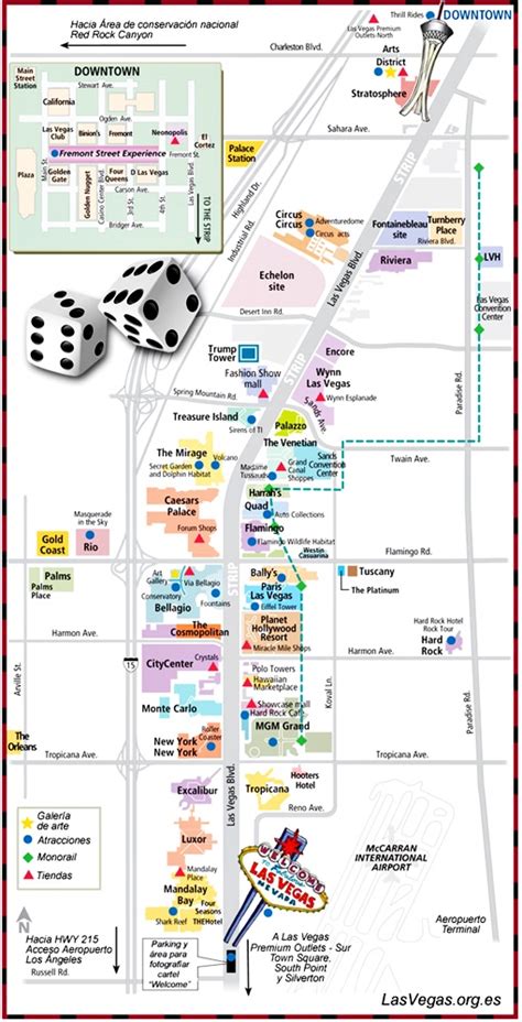 Mapa De Las Vegas Strip