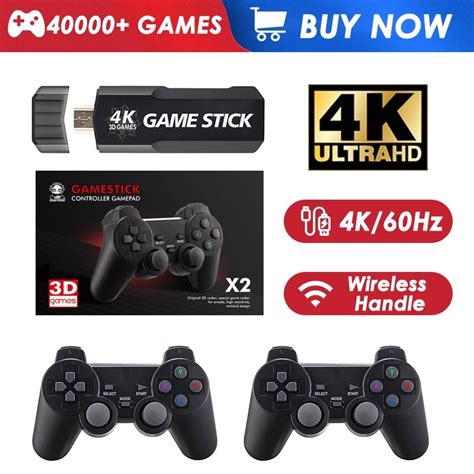 V Deo Game Stick Mil Jogos Console Retr Cl Ssicos Sem Fio Gb