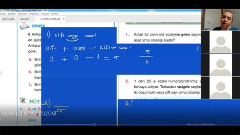 OLASILIK SORU ÇÖZÜMÜ 5 BAĞLUM ANADOLU LİSESİ FATMA KÖK 10 SINIF 1