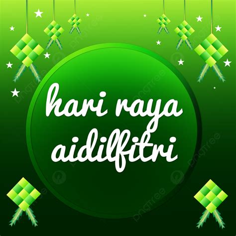 Selamat Hari Raya Aidilfitri Vector Colorful Background Selamat Hari