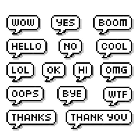 Premium Vector Pixel Speech Bubbles Or Chat Icon Pixel Art