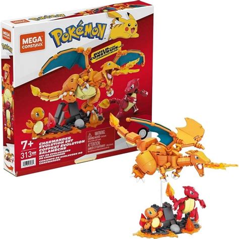 Mega Construx Zestaw Klockow Pokemon El Charmander Ewolucja Hfg