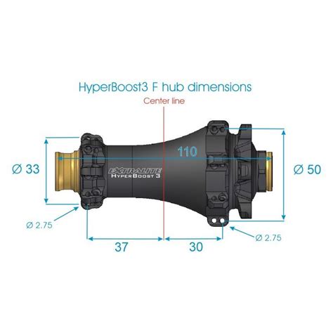 Extralite Mozzo Anteriore Mtb Hyperboost F Straightpull Fori G