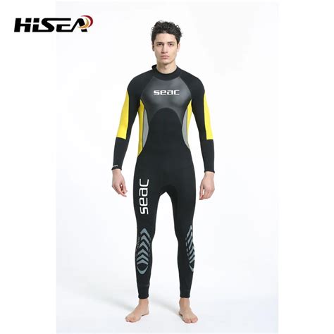 New Professional 3mm Neoprene Wetsuit One Piece Full Body For Men Scuba