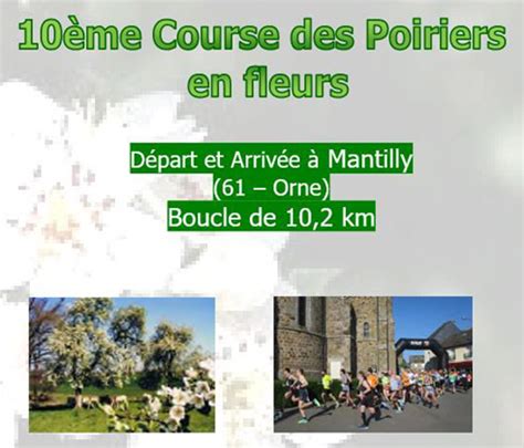 Course Des Poiriers En Fleurs Inscriptions Go