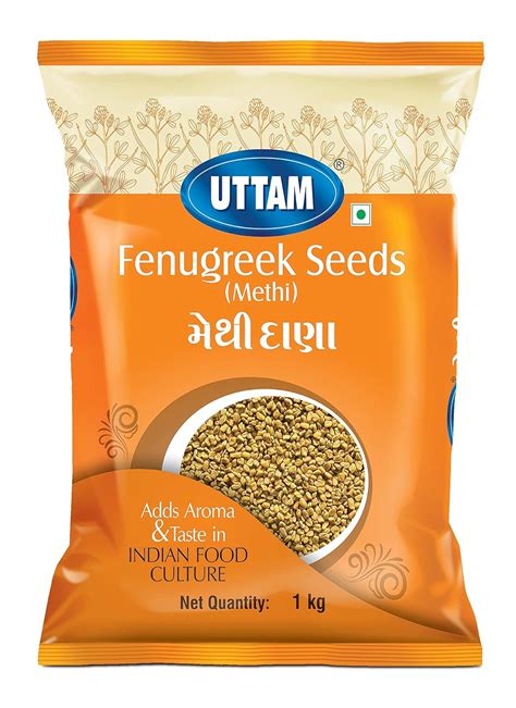 Uttam Fenugreek Seed 1 Kg Methi Dana Whole Spices Perfect For Methi